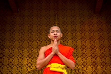 Monk in Laos