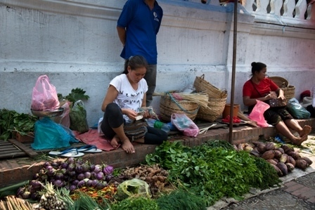 Morning Market in Luang Prabang